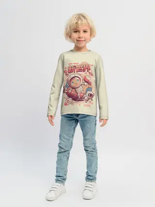 Детский лонгслив / Space Crossing