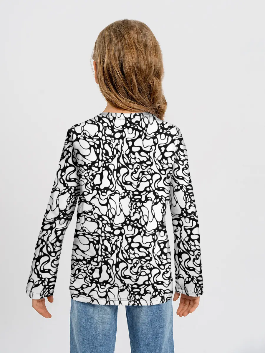 Детский лонгслив / Абстрактная жидкость