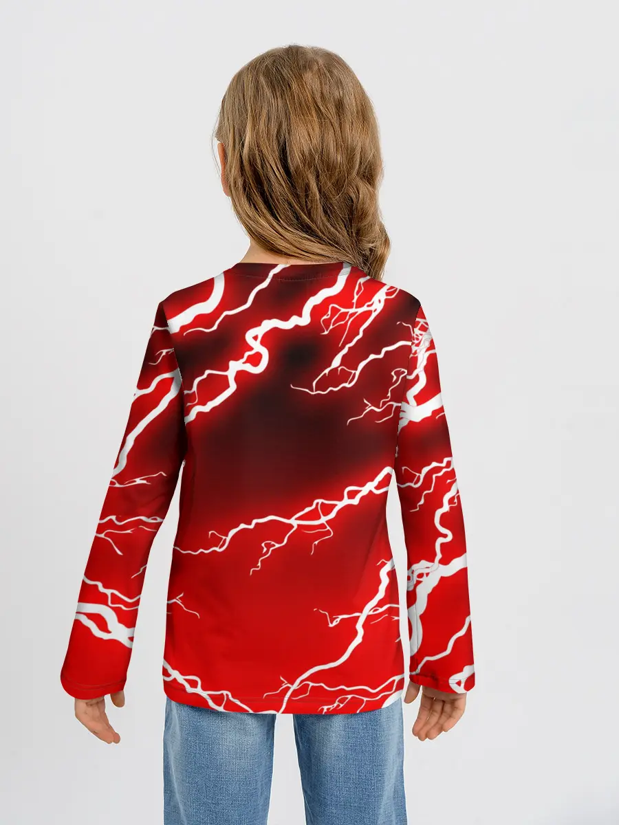 Детский лонгслив / АТЛЕТИКО МАДРИД / МОЛНИИ