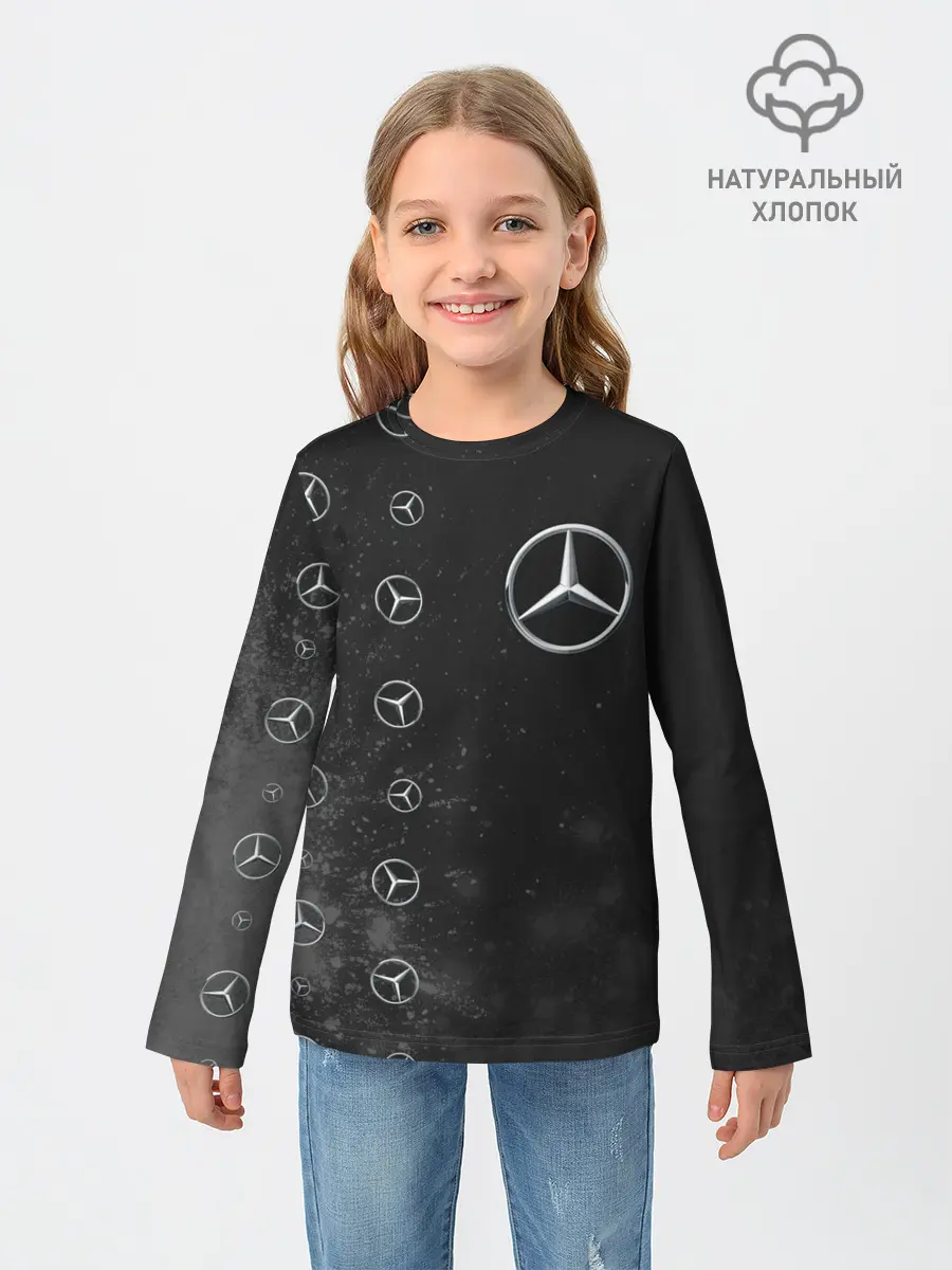 Детский лонгслив / Мерседес - Взрыв
