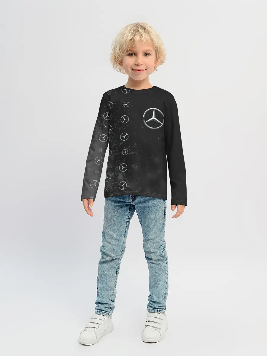 Детский лонгслив / Мерседес - Взрыв