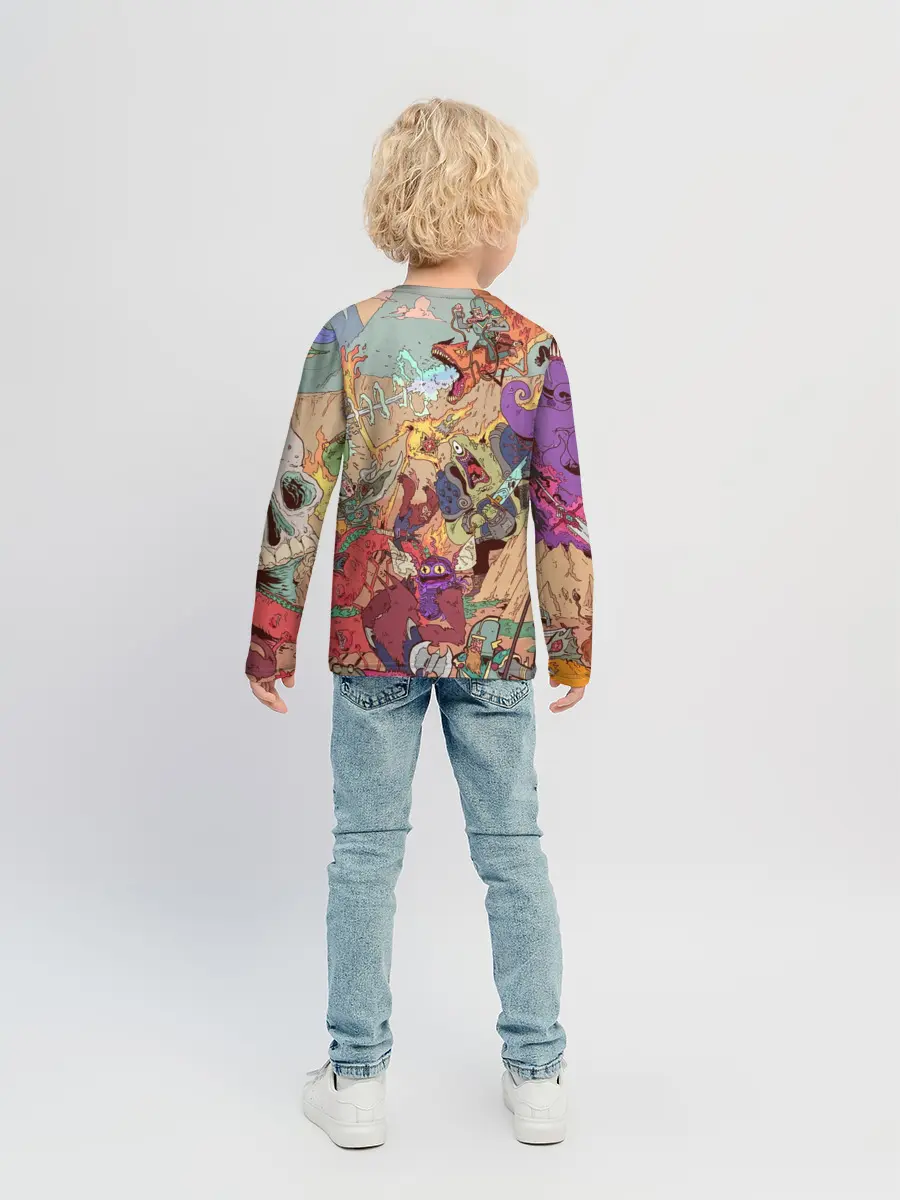 Детский лонгслив / MONSTER WAR | СЮРРЕАЛИЗМ