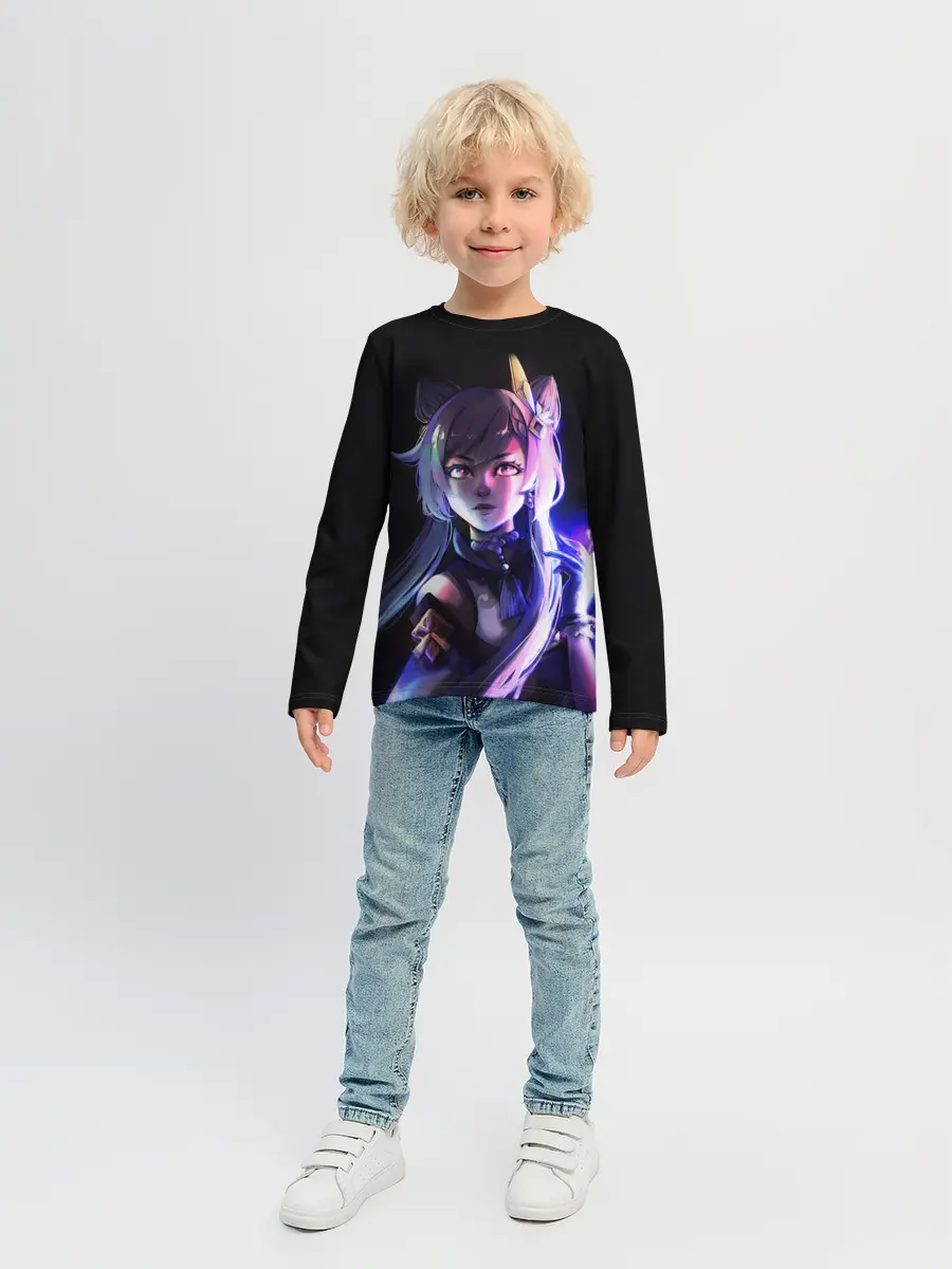 Детский лонгслив / Keqing - Геншин Импакт