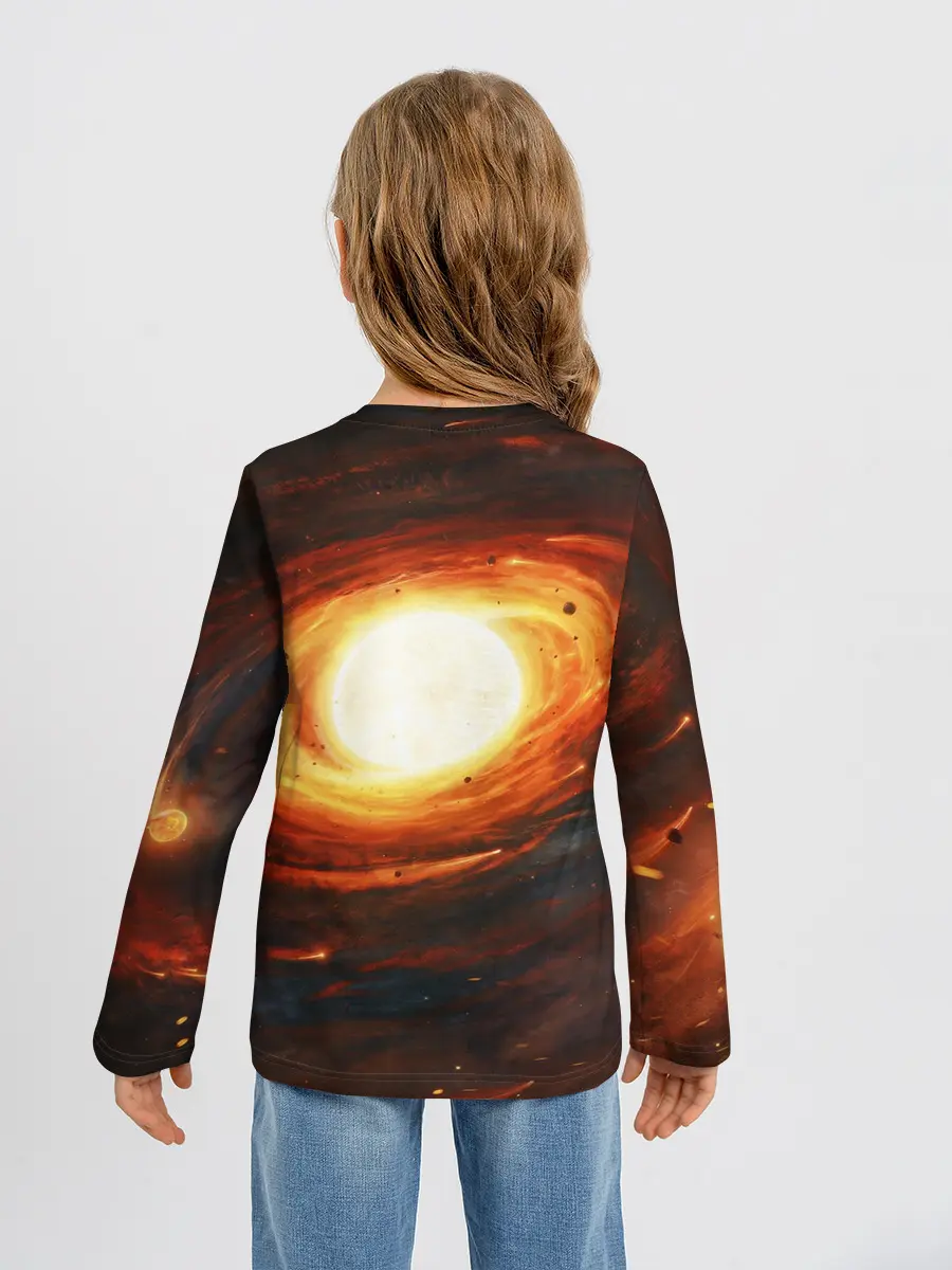 Детский лонгслив / ГАЛАКТИКА / КОСМОС / СОЛНЦЕ
