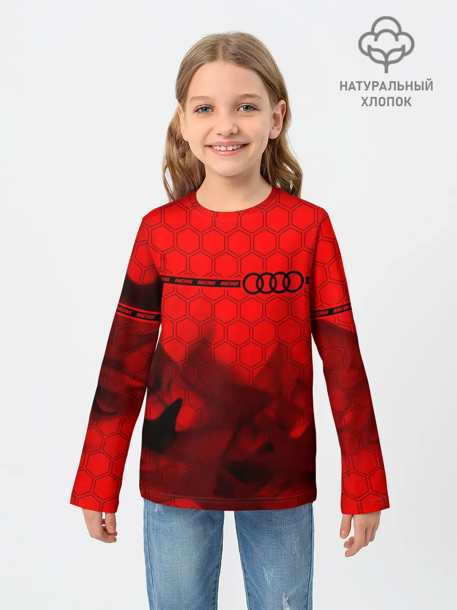 Детский лонгслив / Audi - Racing