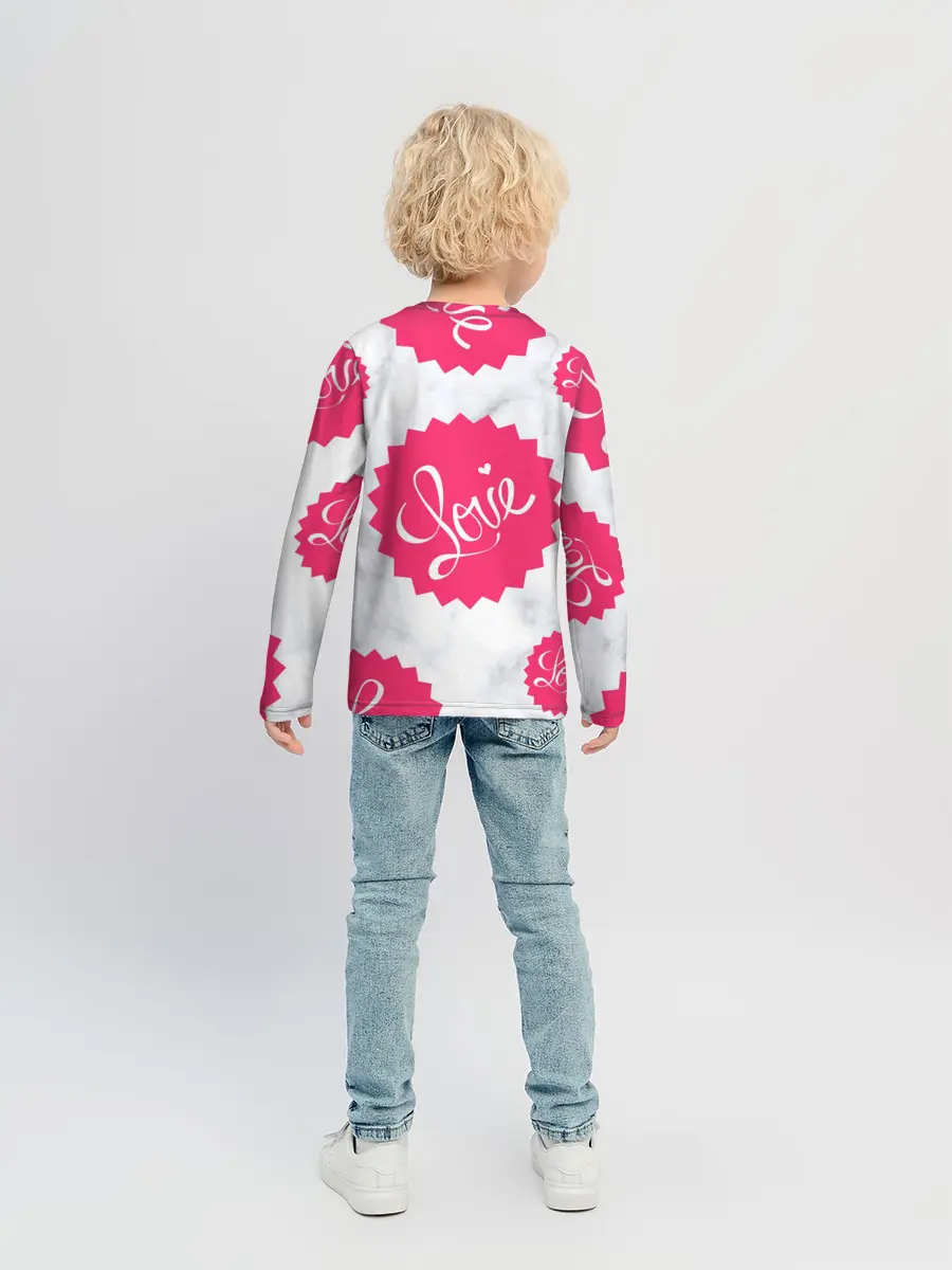 Детский лонгслив / Feel Love