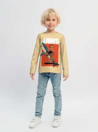 Детский лонгслив / Челюсти