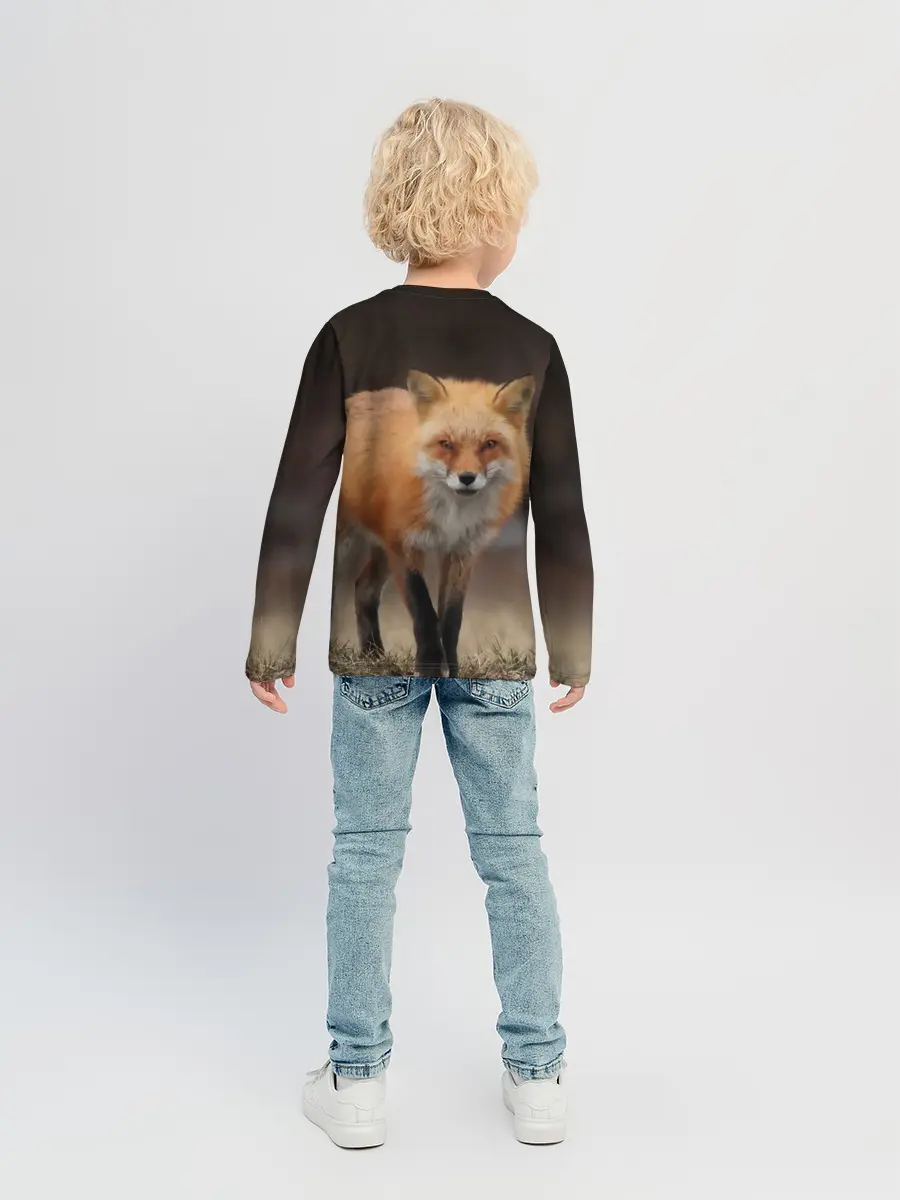 Детский лонгслив / Хитрая лисица