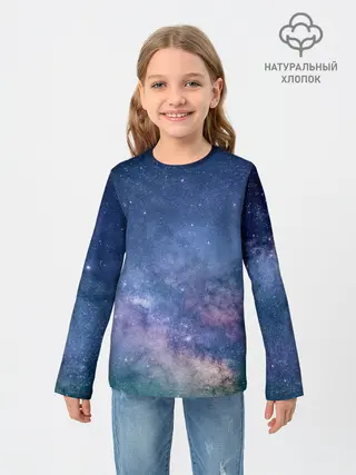Детский лонгслив / Космос