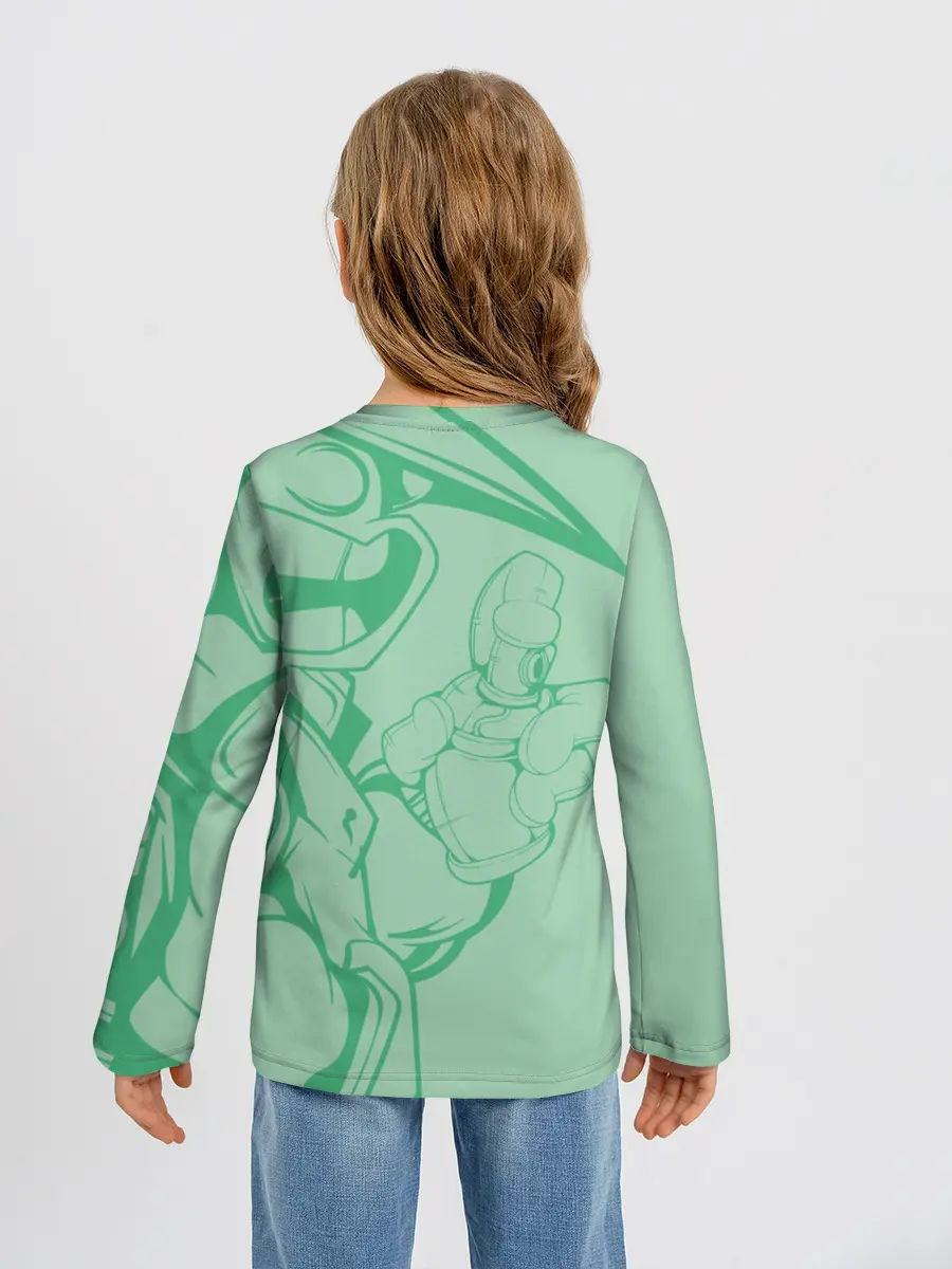 Детский лонгслив / Люблю граффити