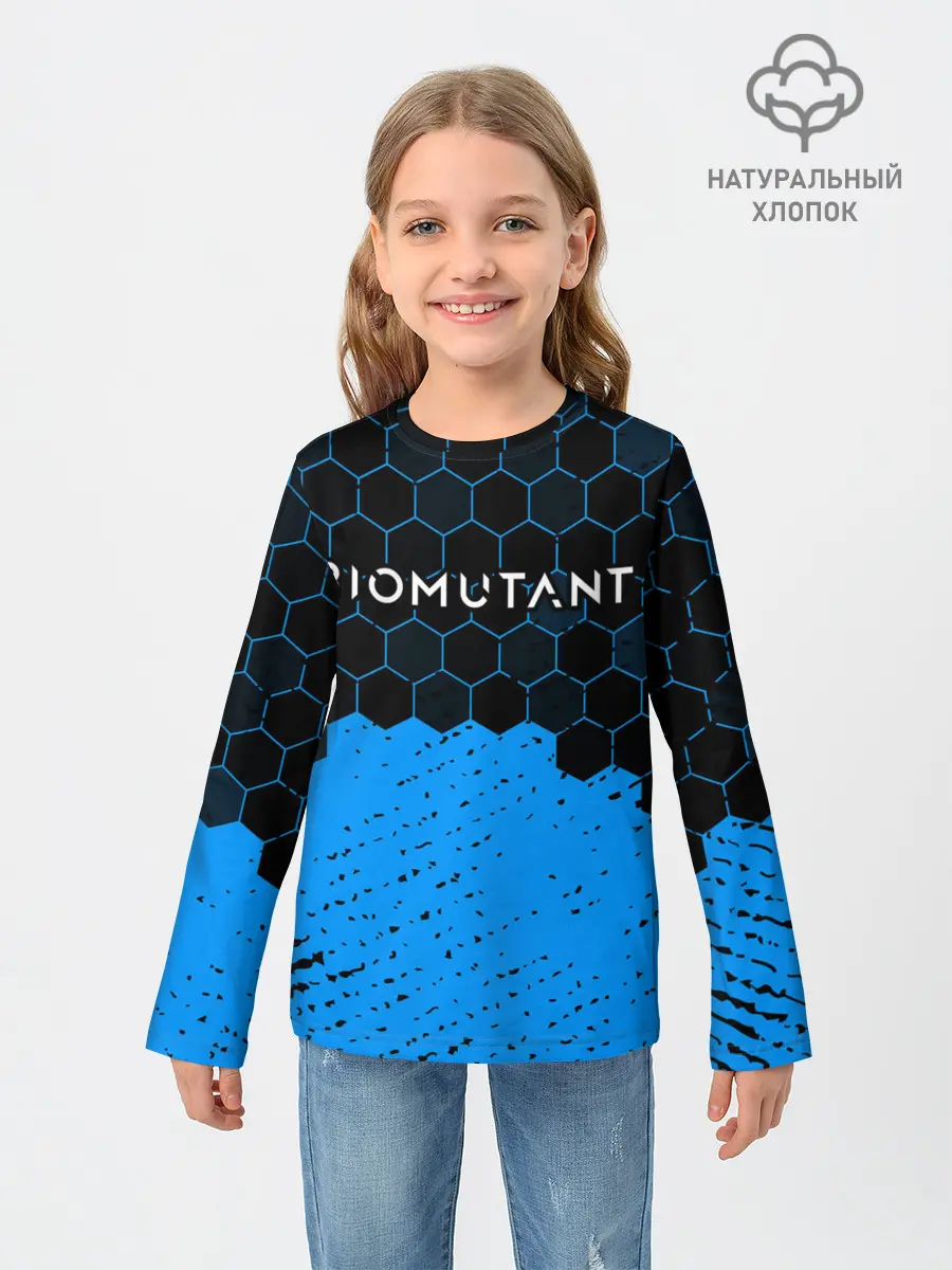 Детский лонгслив / Biomutant - Hexagon