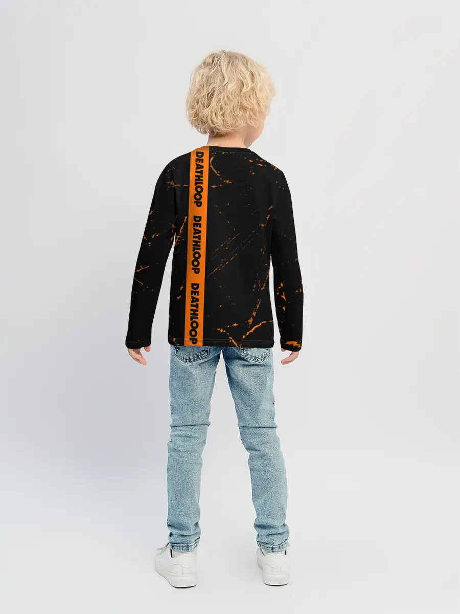 Детский лонгслив / Deathloop - Grunge