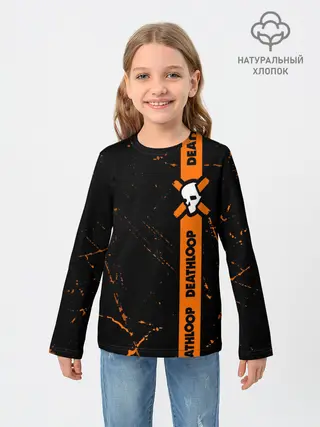 Детский лонгслив / Deathloop - Grunge