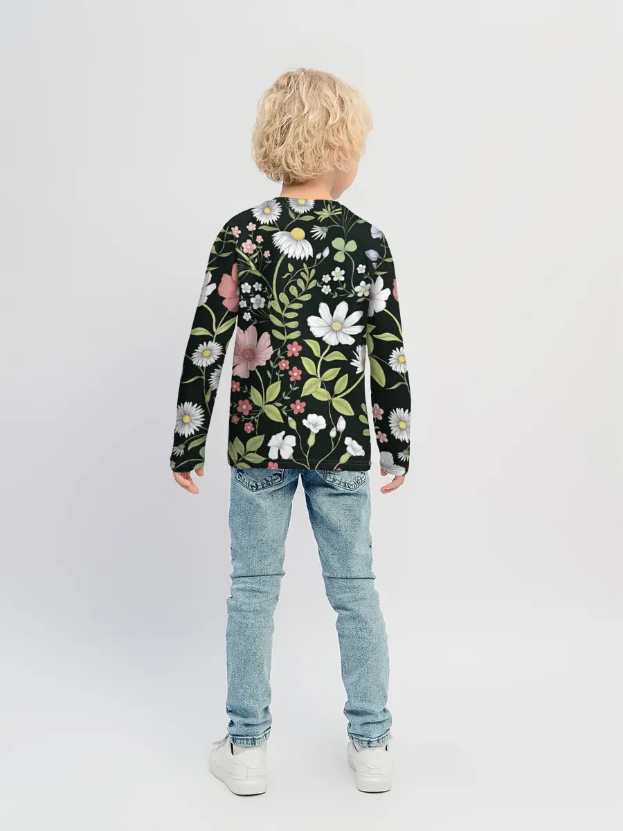 Детский лонгслив / Полевые цветы