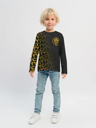 Детский лонгслив / МАНЧЕСТЕР СИТИ / ЗОЛОТО / GOLD