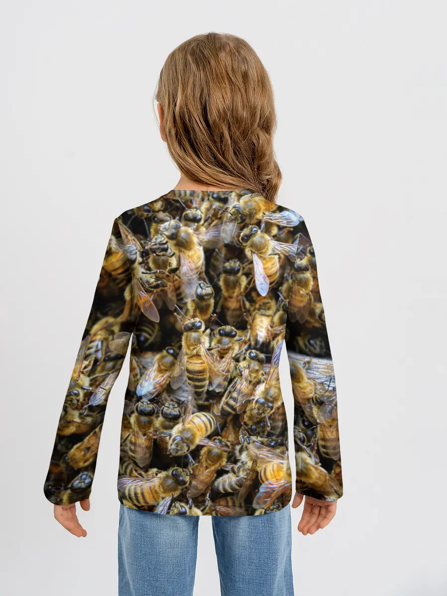 Детский лонгслив / Пчёлы