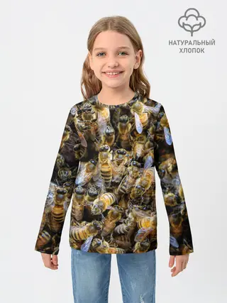 Детский лонгслив / Пчёлы
