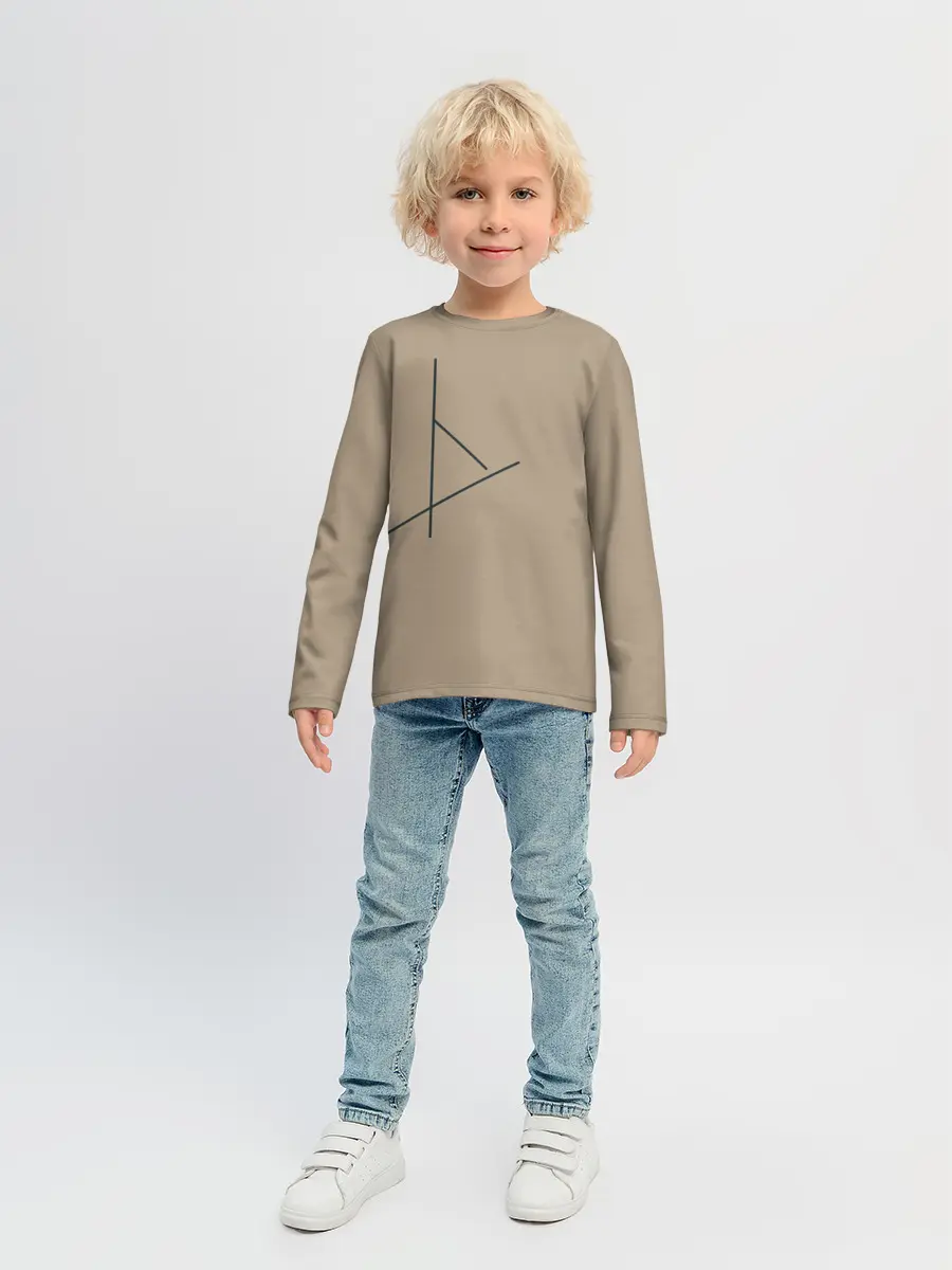 Детский лонгслив / Геометрия