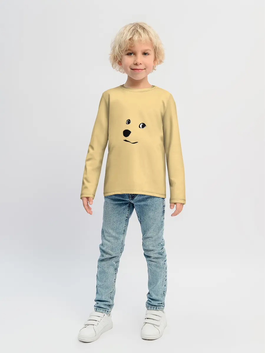Детский лонгслив / smile dog