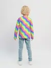 Детский лонгслив / Радужные волны