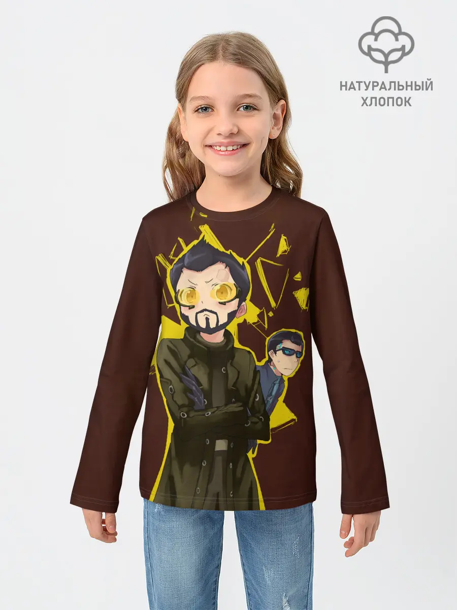 Детский лонгслив / Anime Adam Jensen