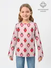 Детский лонгслив / Клубничное настроение