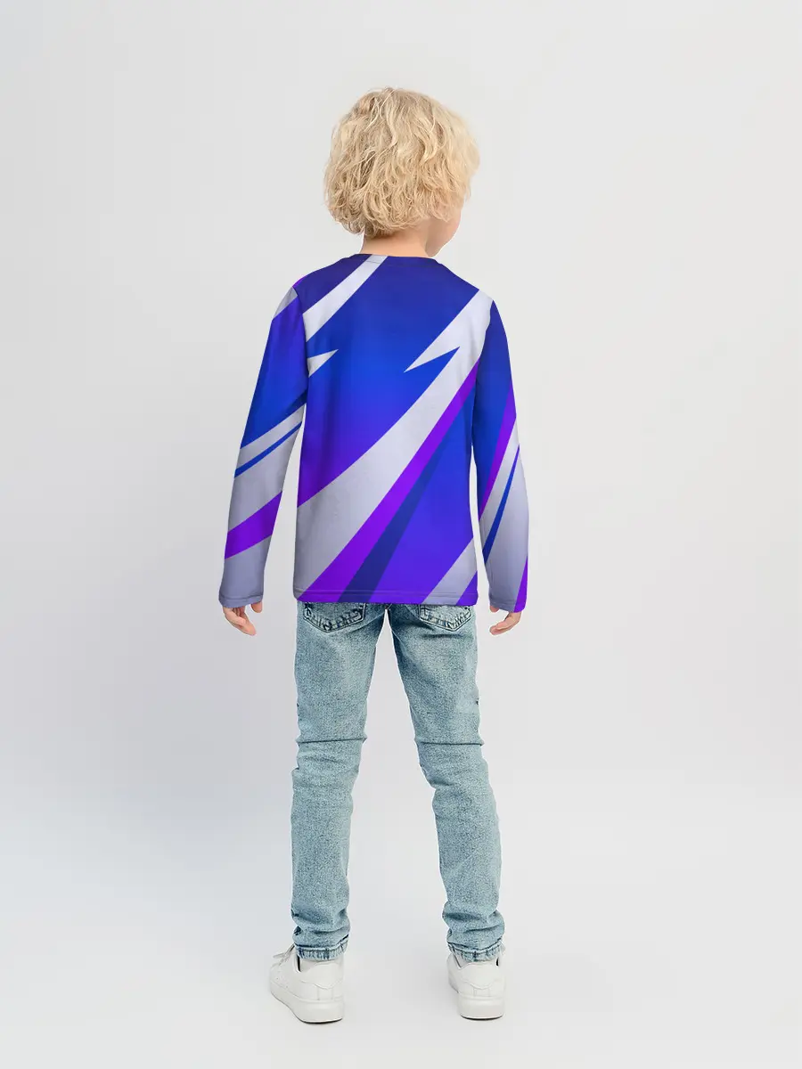 Детский лонгслив / SPORT STYLE BLUE