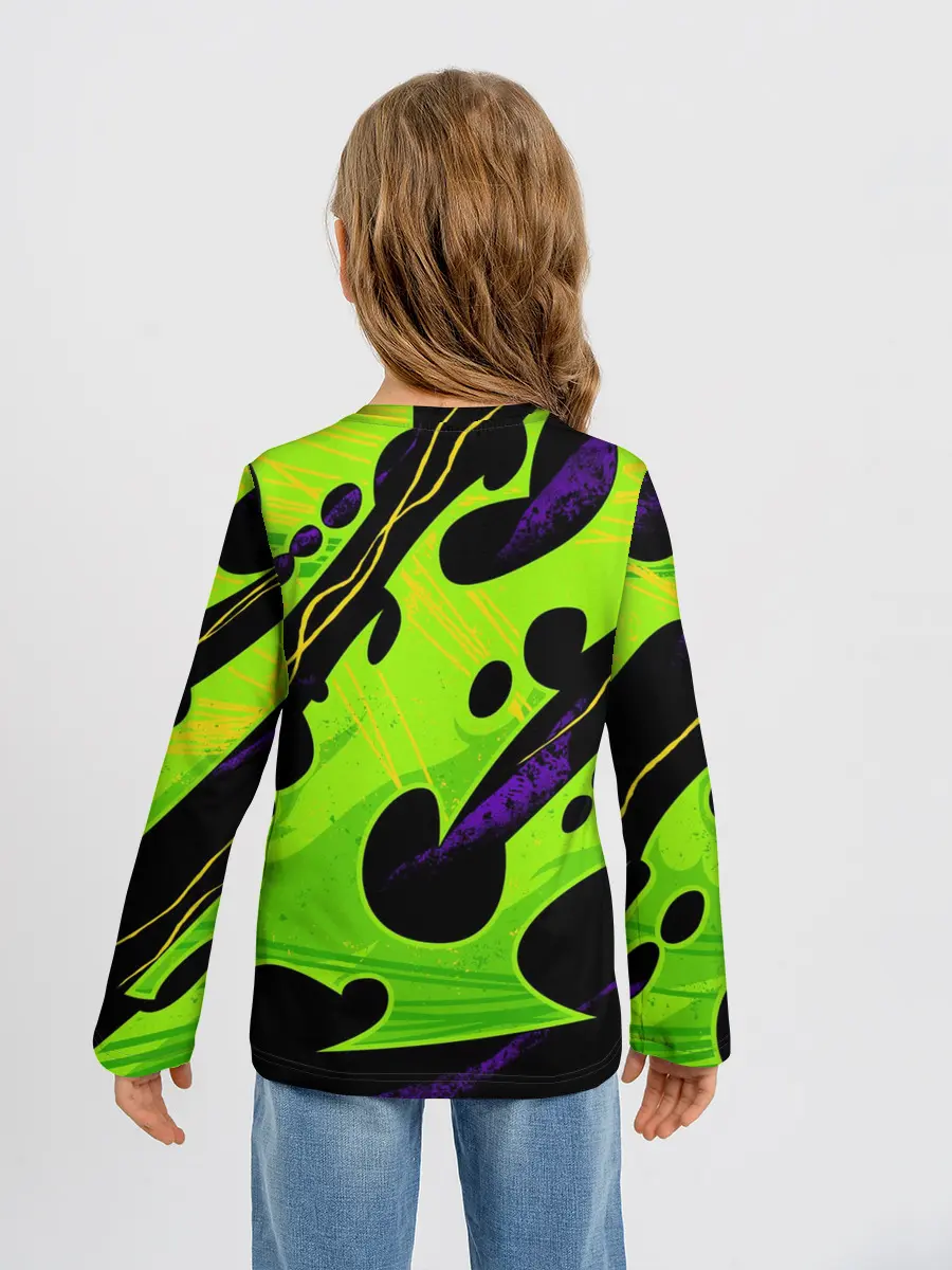 Детский лонгслив / КИСЛОТНАЯ ОРГАНИКА | НЕОНОВАЯ