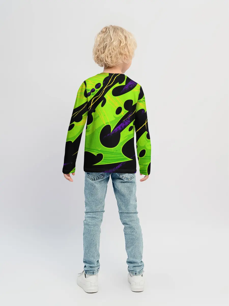 Детский лонгслив / КИСЛОТНАЯ ОРГАНИКА | НЕОНОВАЯ