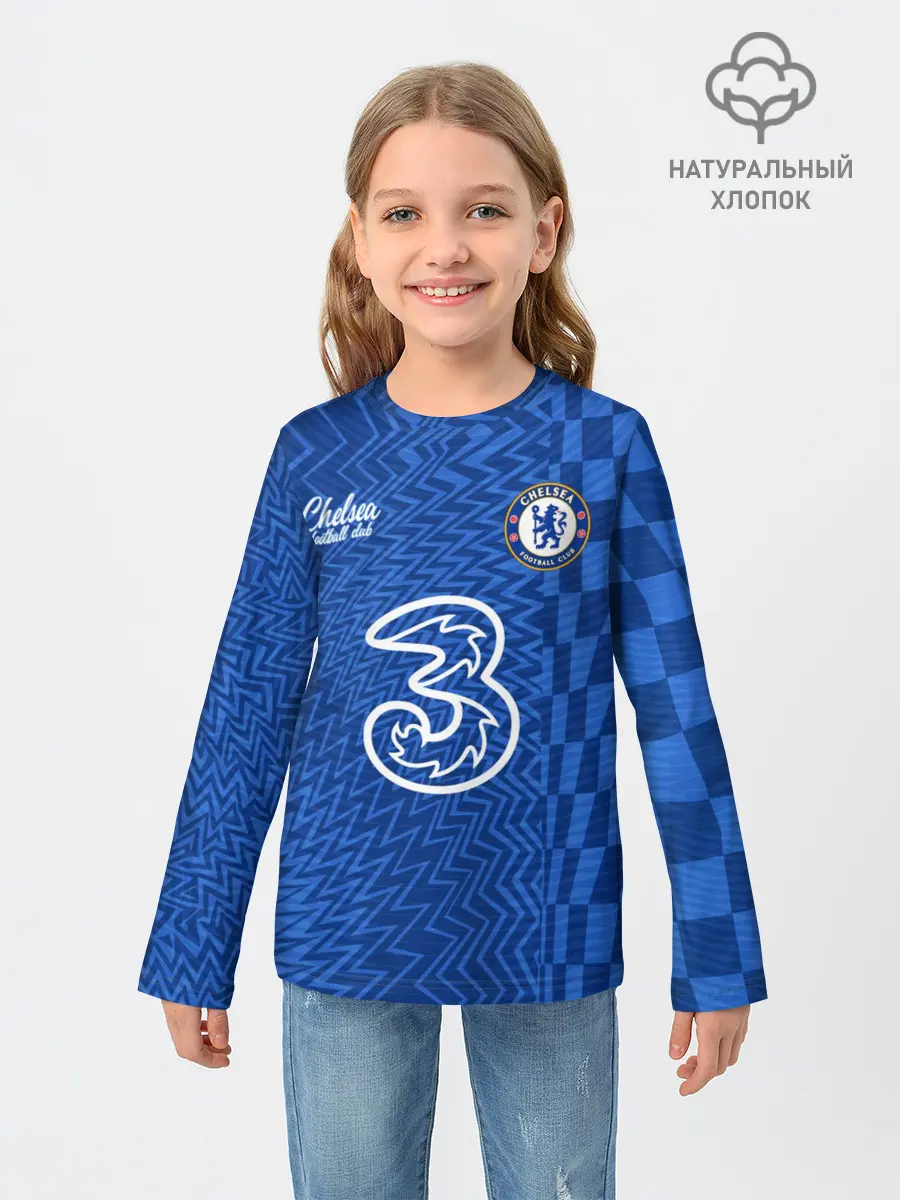 Детский лонгслив / Хаверц Челси фома 2021/2022