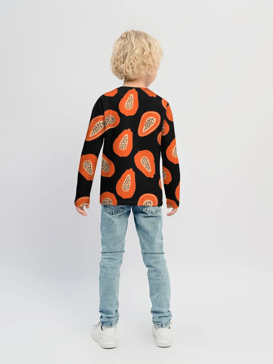 Детский лонгслив / Папайя