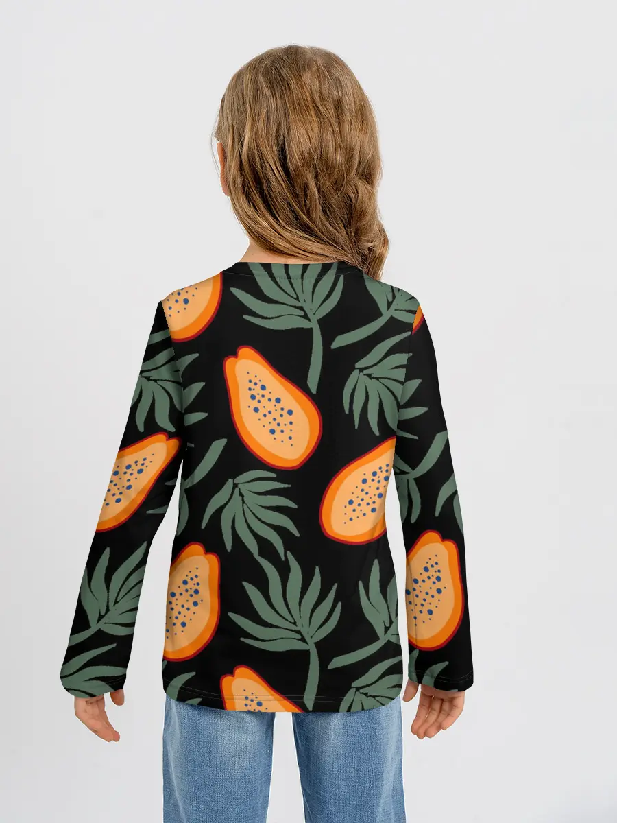 Детский лонгслив / Папайя