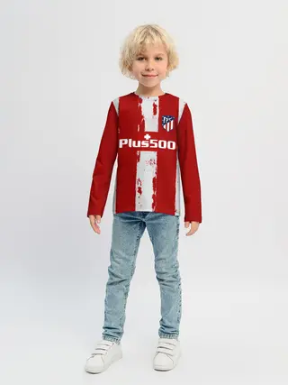 Детский лонгслив / Суарес Атлетико форма 2021/22