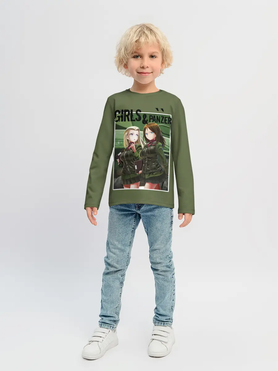 Детский лонгслив / Девушки и танки