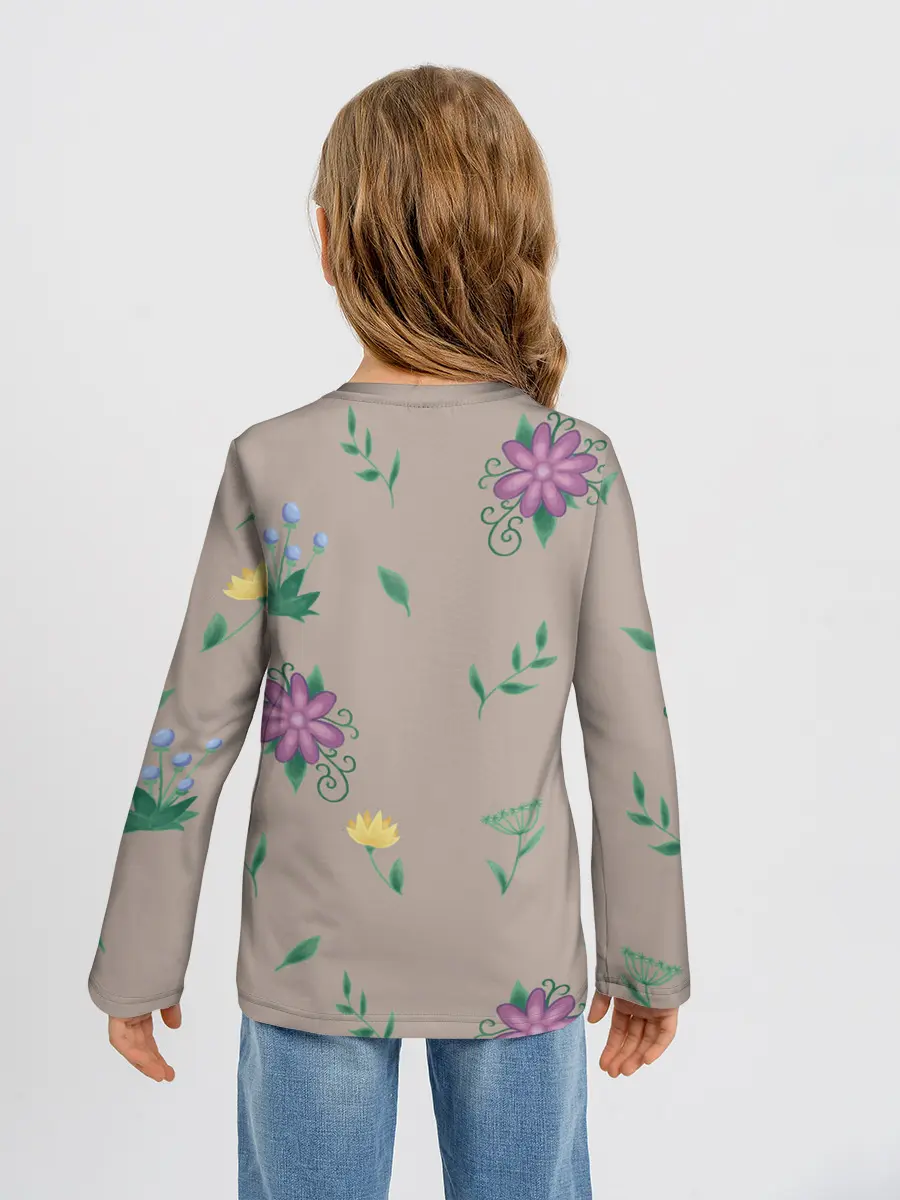 Детский лонгслив / Цветочная эстетика