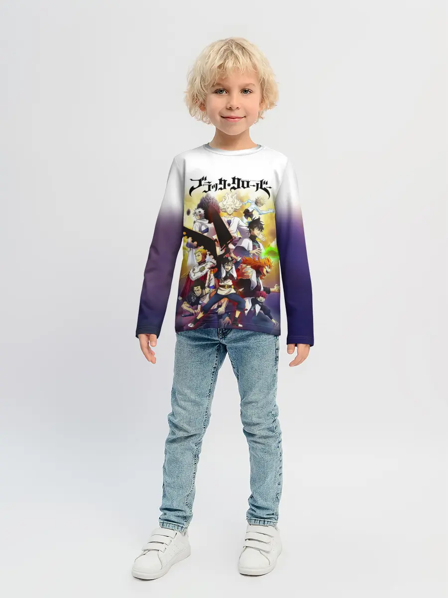 Детский лонгслив / Чёрный клевер персонажи