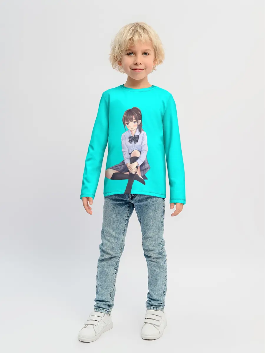 Детский лонгслив / Anime girl