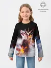 Детский лонгслив / Лиса с рогами