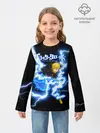 Детский лонгслив / Чёрный клевер удар молнии