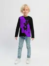 Детский лонгслив / Чёрный клевер демон в сиреневом