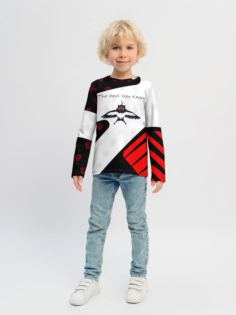 Детский лонгслив / The Devil You Know!