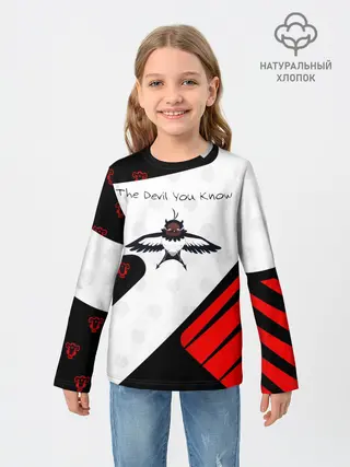 Детский лонгслив / The Devil You Know!