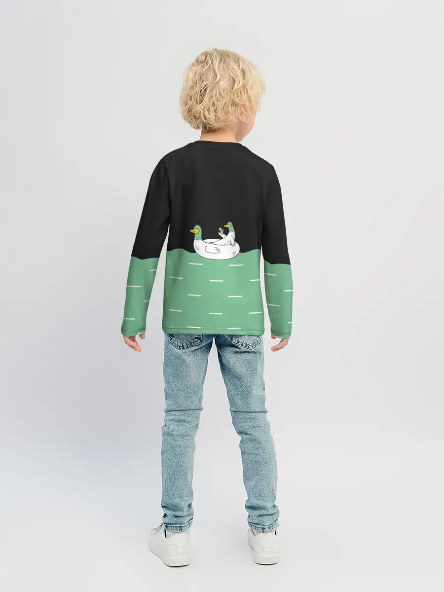 Детский лонгслив / Уточки