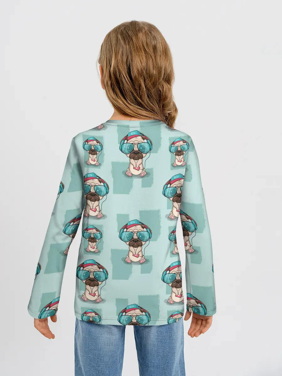 Детский лонгслив / Крутой песик