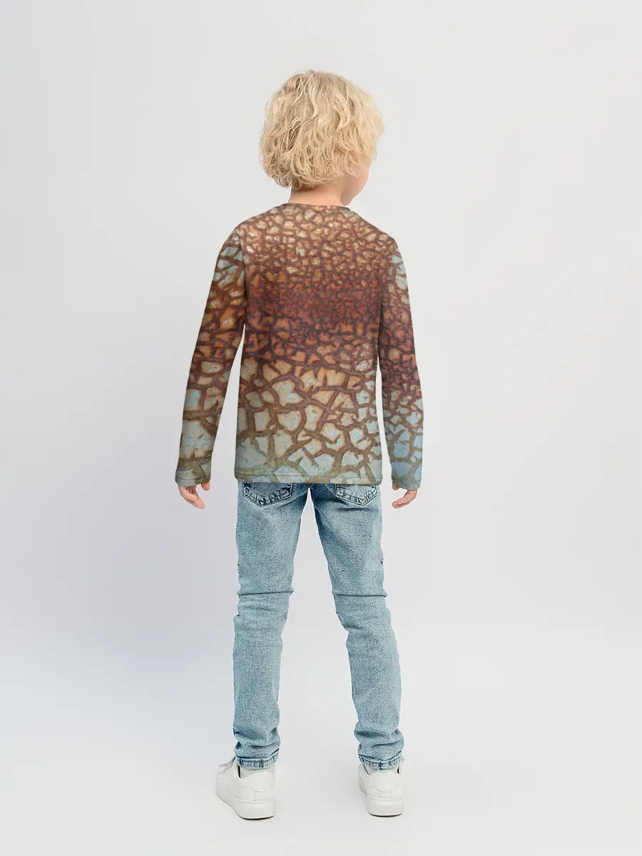Детский лонгслив / Пустынные Трещины