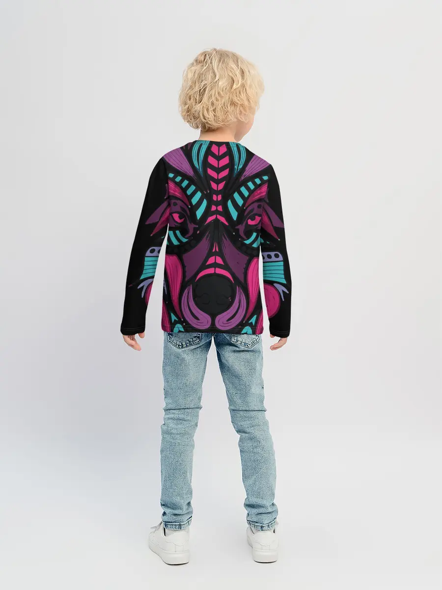 Детский лонгслив / Морда волка