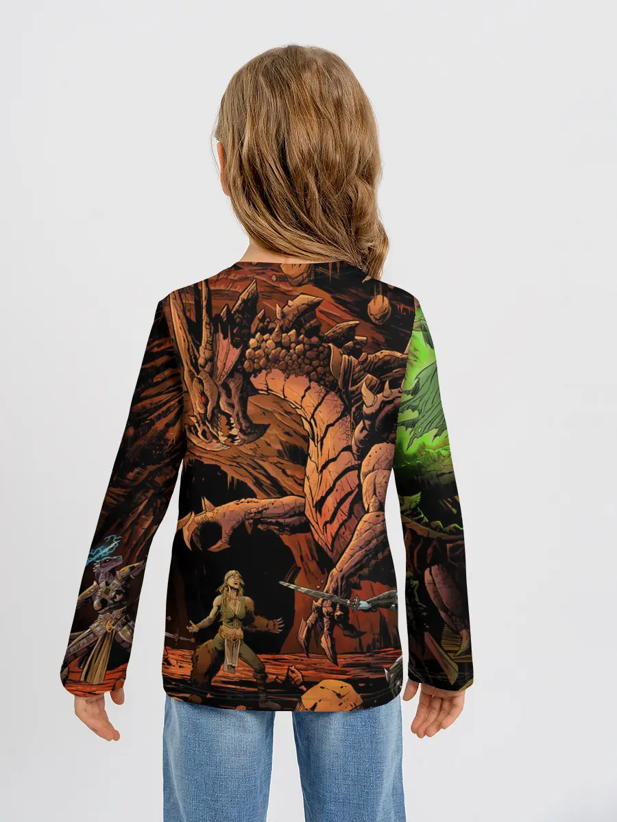 Детский лонгслив / Dungeons and Dragons | Схватка