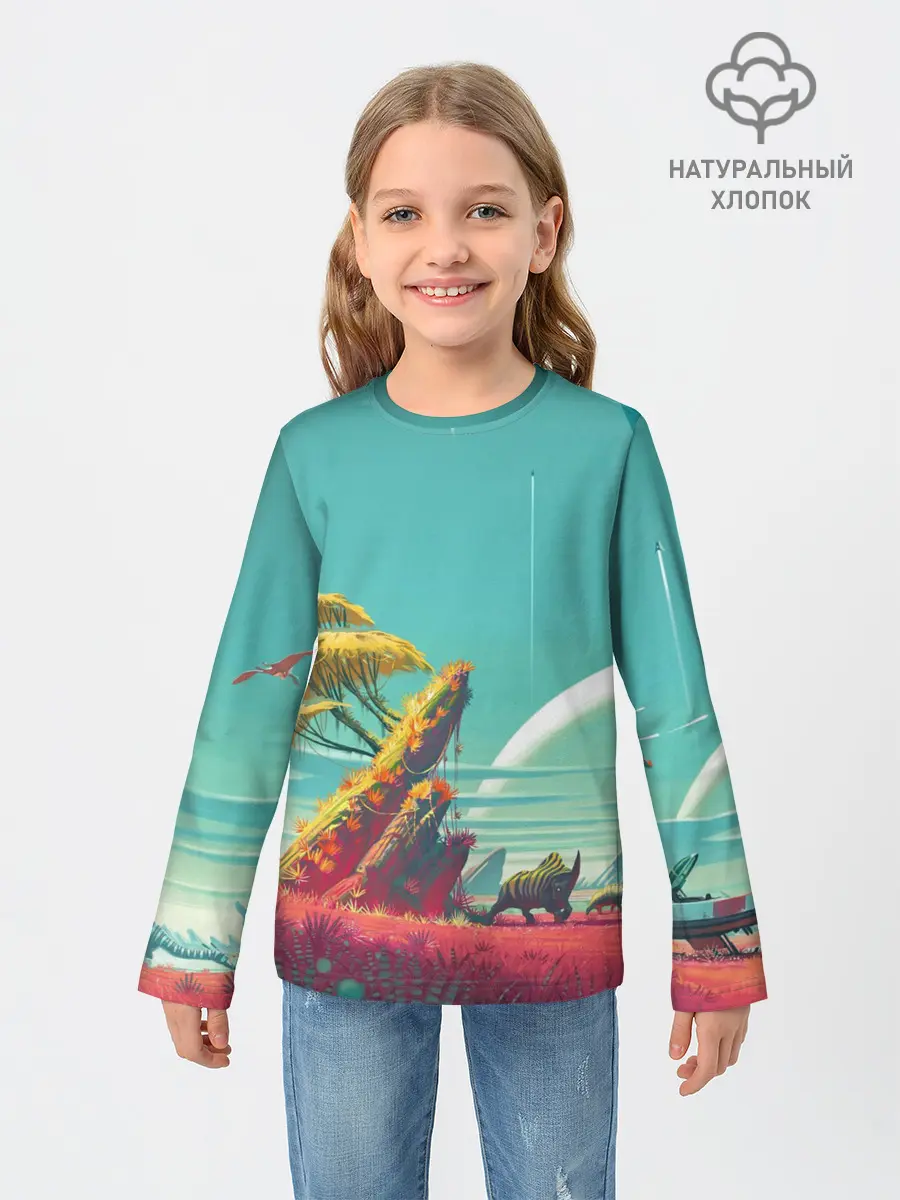 Детский лонгслив / No Man Sky