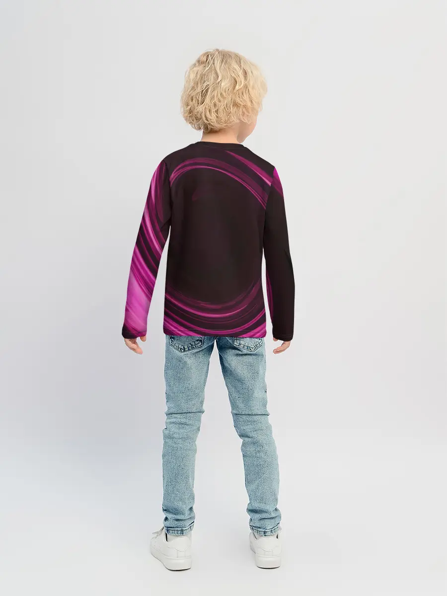 Детский лонгслив / Чёрный клевер Аста с мечом