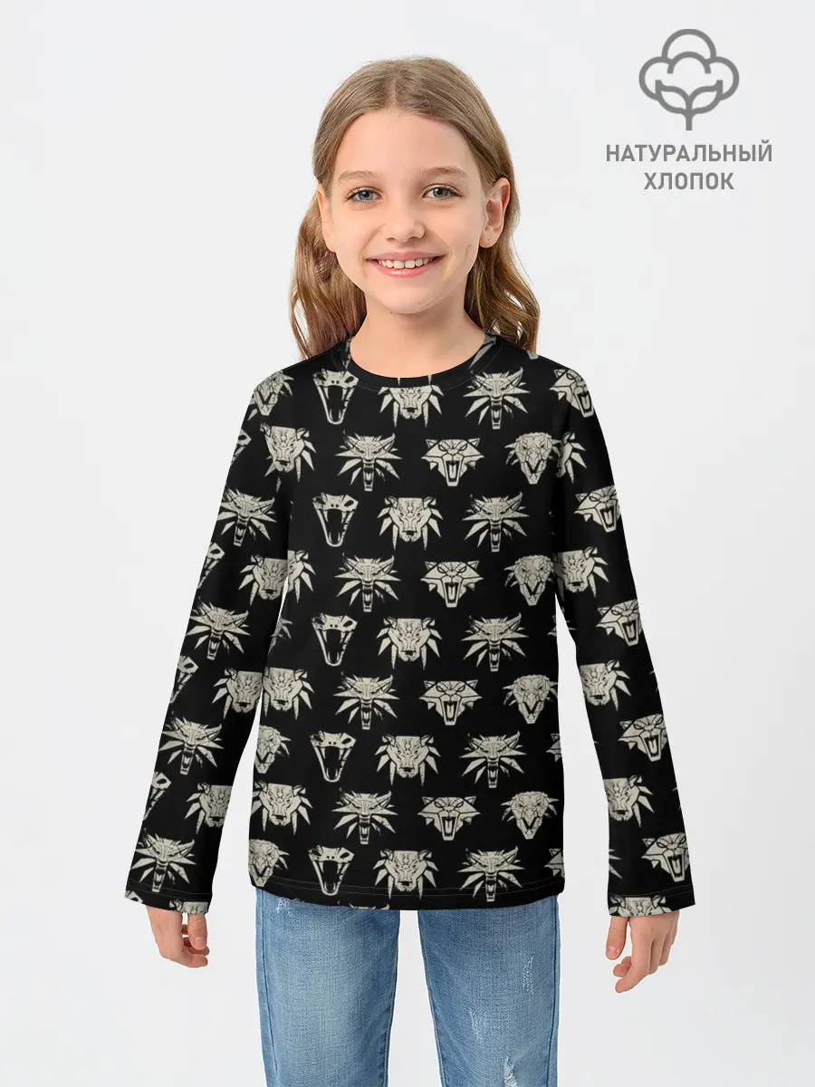 Детский лонгслив / THE WITCHER ЛОГОТИПЫ